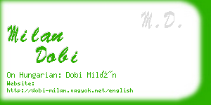 milan dobi business card